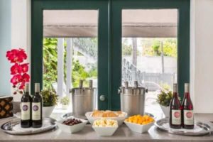 A Key West hotel's wine and cheese happy hour to enjoy being checking out local nightlife.